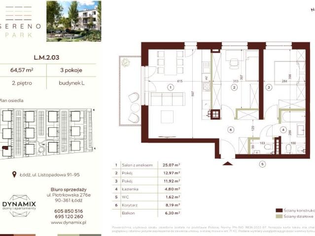 Mieszkanie 64,6m²