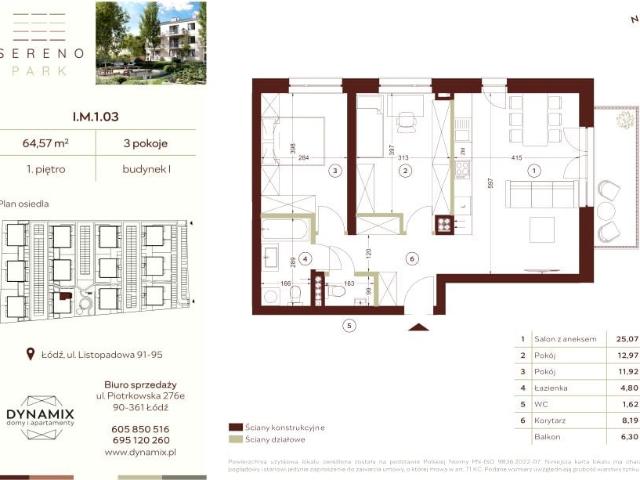 Mieszkanie 64,6m²