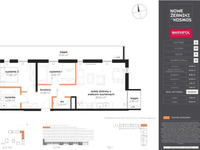 Mieszkanie 64,6m²