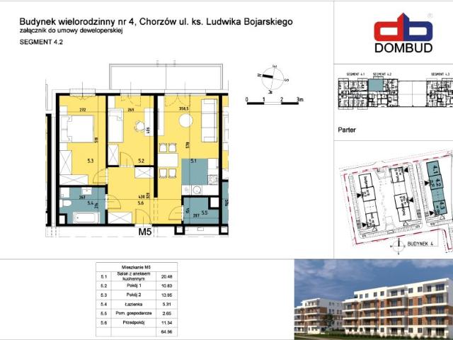 Mieszkanie 64,6m²
