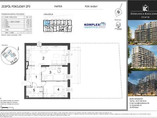 Mieszkanie 64,6m²