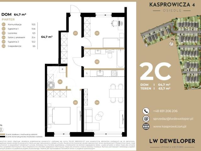 Mieszkanie 64,7m²