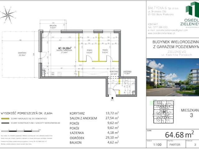 Mieszkanie 64,7m²