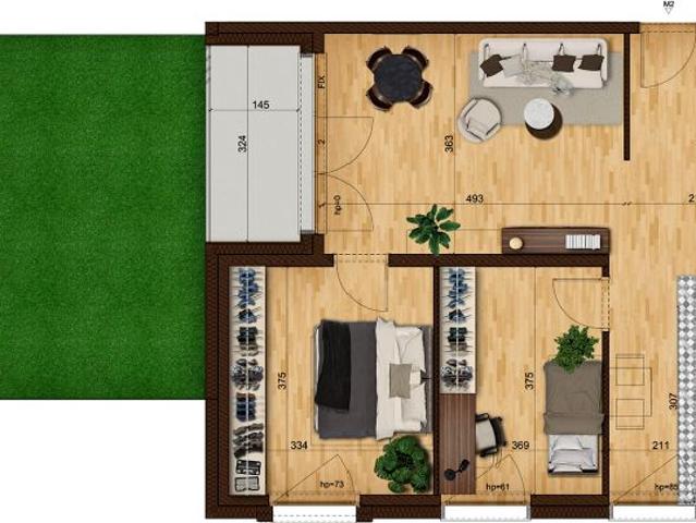 Mieszkanie 64,8m²
