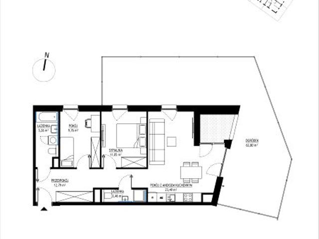 Mieszkanie 64,8m²
