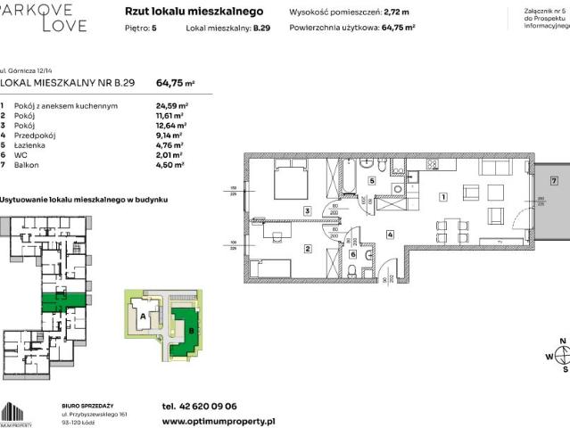 Mieszkanie 64,8m²