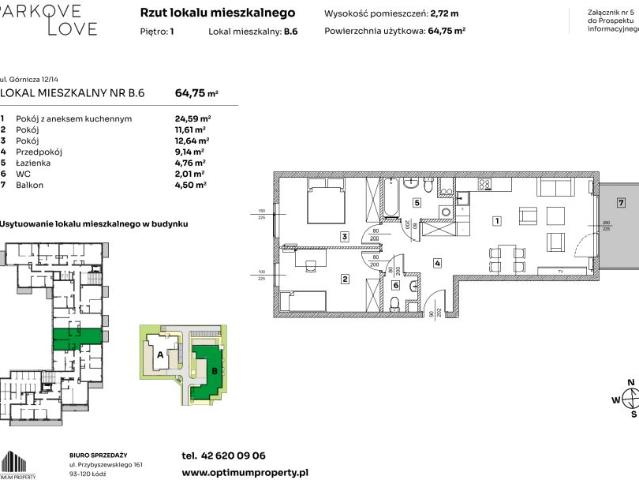 Mieszkanie 64,8m²