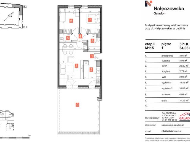 Mieszkanie 64m²