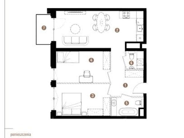 Mieszkanie 64m²