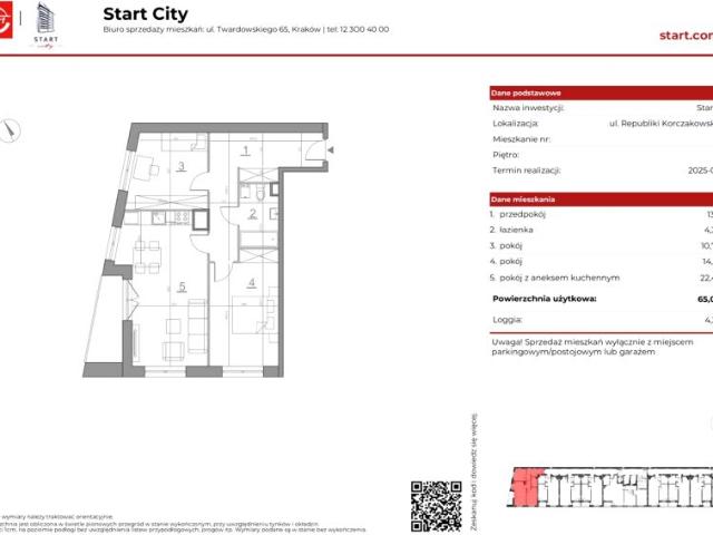 Mieszkanie 64,9m²