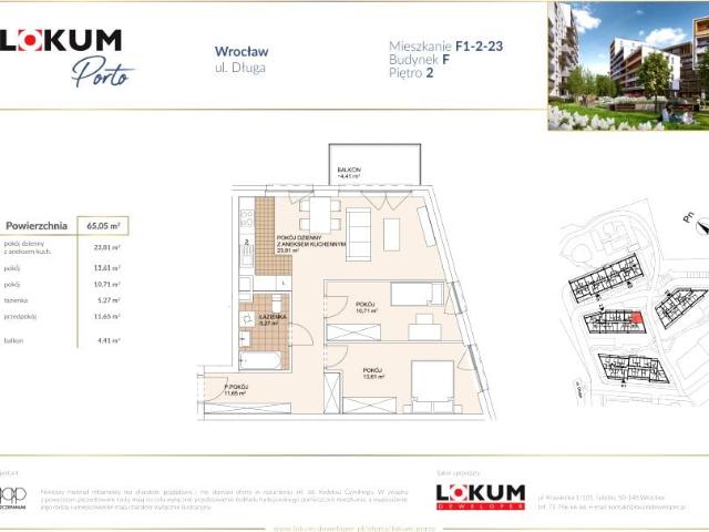Mieszkanie 65,1m²