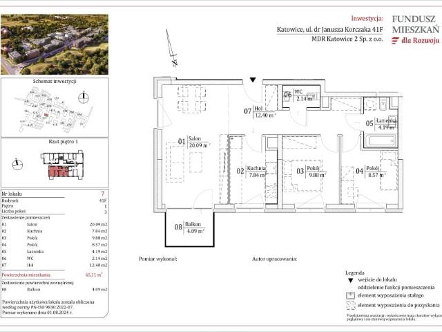 Mieszkanie 65,1m²
