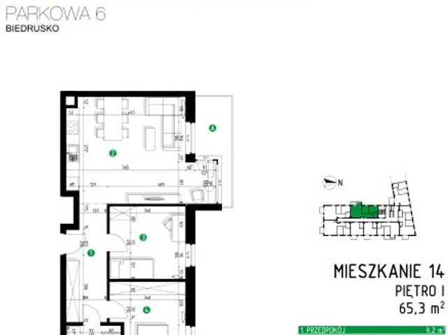 Mieszkanie 65,3m²