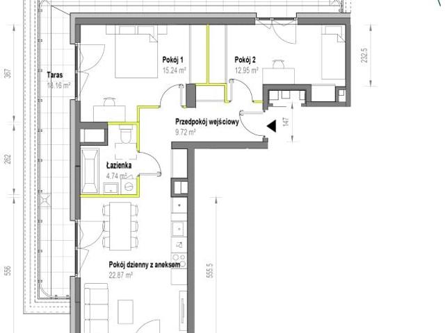 Mieszkanie 65,5m²