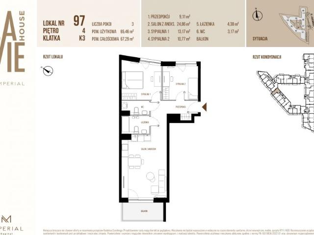 Mieszkanie 65,5m²