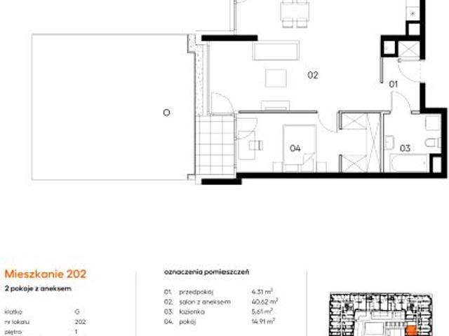 Mieszkanie 65,5m²