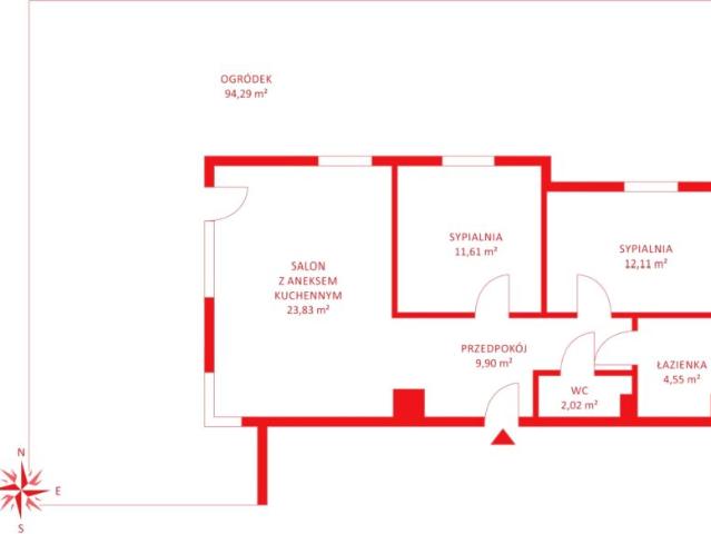 Mieszkanie 65,62 m², Straszyn