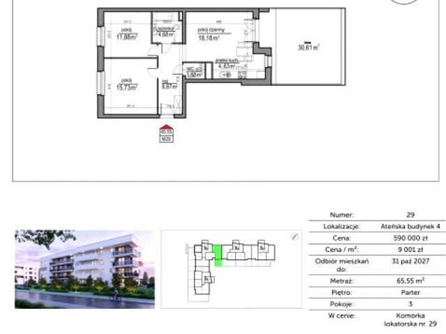 Mieszkanie 65,6m²
