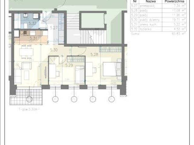 Mieszkanie 65,8m²