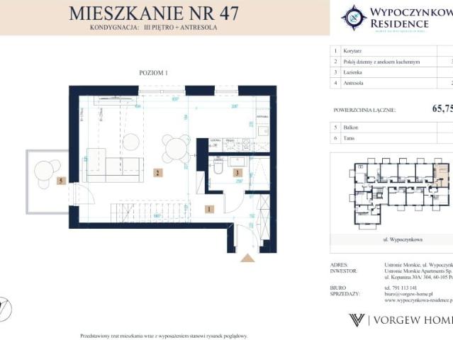 Mieszkanie 65,8m²