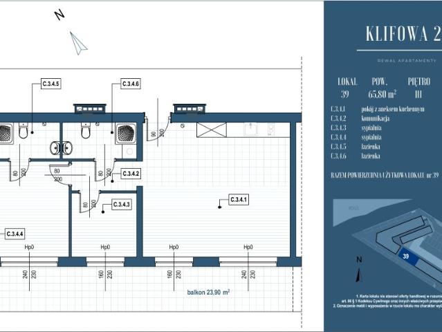 Mieszkanie 65,8m²