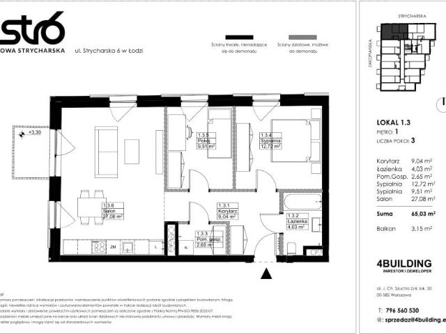 Mieszkanie 65m²