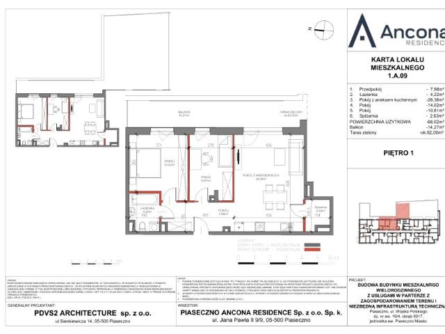 Mieszkanie 66,2m²
