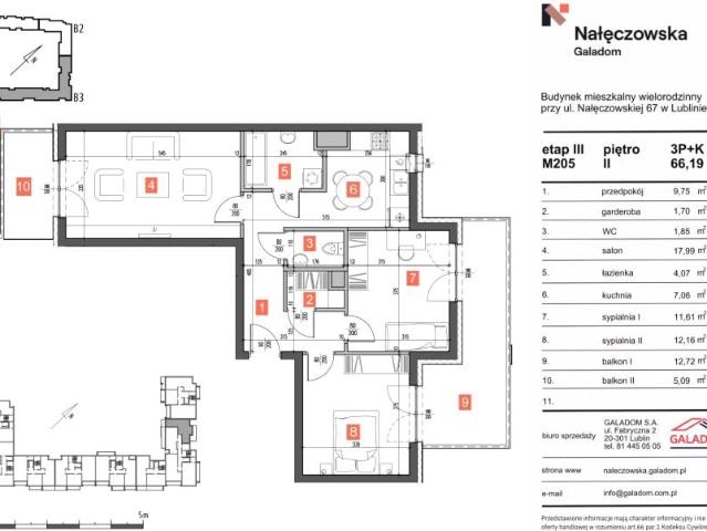 Mieszkanie 66,2m²