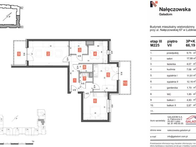 Mieszkanie 66,2m²