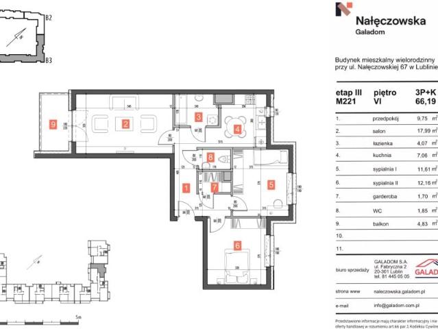 Mieszkanie 66,2m²