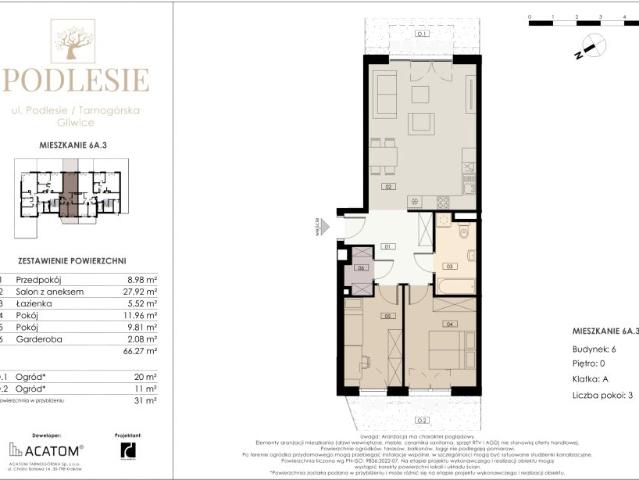Mieszkanie 66,3m²