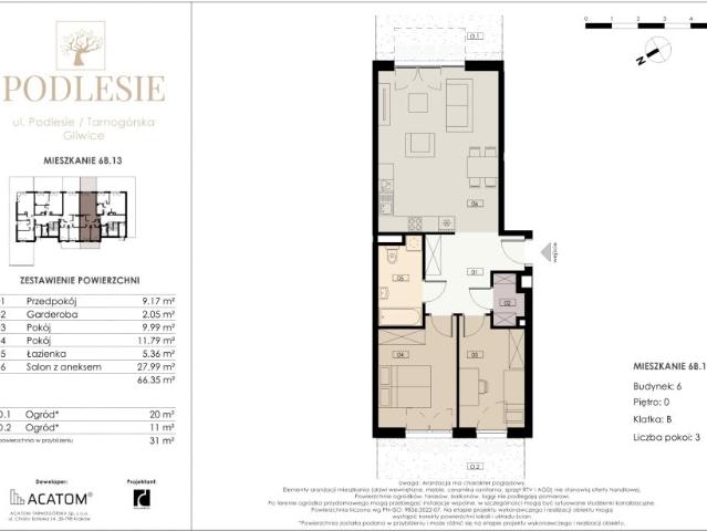 Mieszkanie 66,4m²
