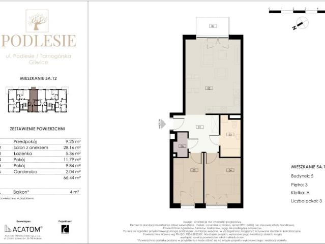 Mieszkanie 66,4m²