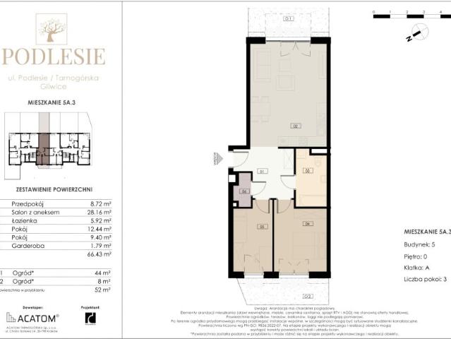 Mieszkanie 66,4m²
