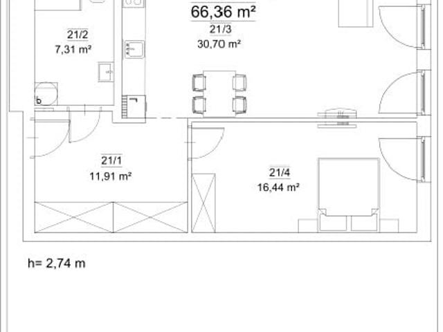 Mieszkanie 66,4m²