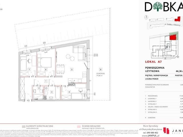 Mieszkanie 66,4m²