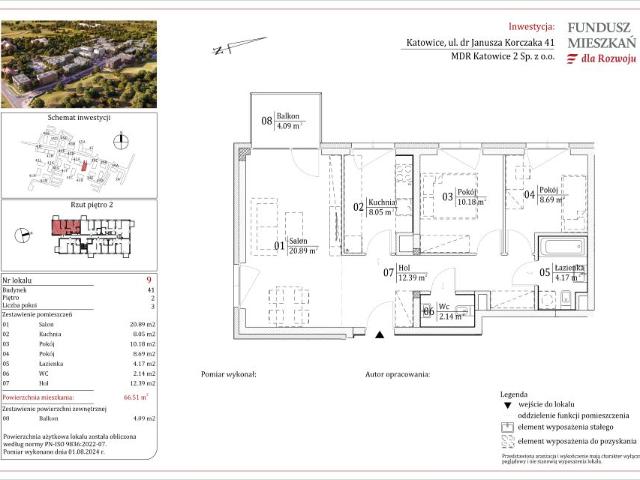Mieszkanie 66,5m²
