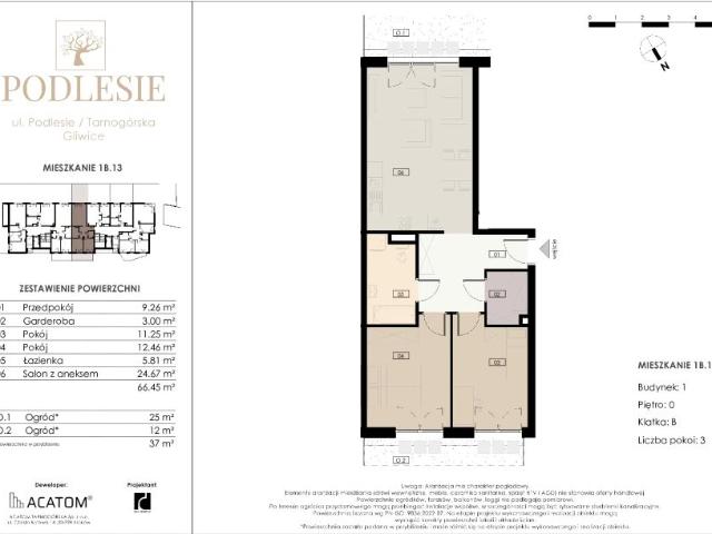 Mieszkanie 66,5m²
