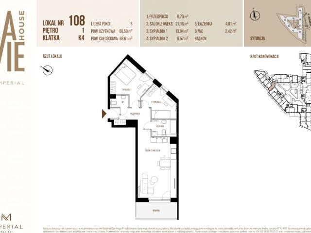 Mieszkanie 66,5m²