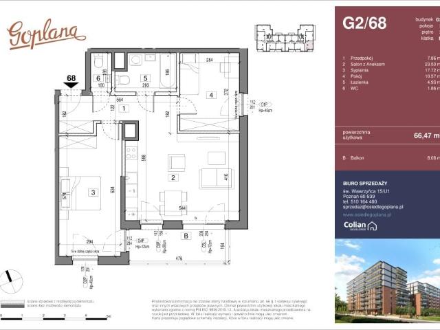 Mieszkanie 66,5m²