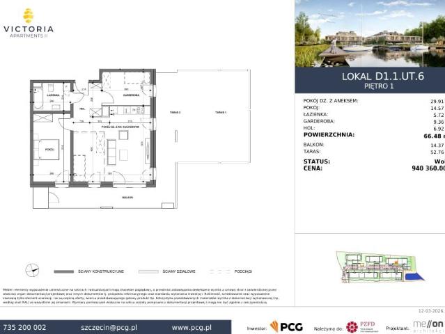 Mieszkanie 66,5m²