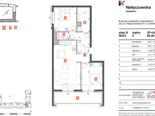 Mieszkanie 66,5m²