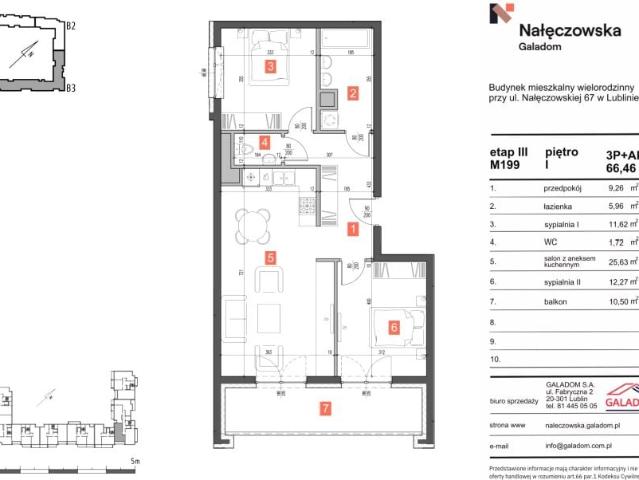 Mieszkanie 66,5m²