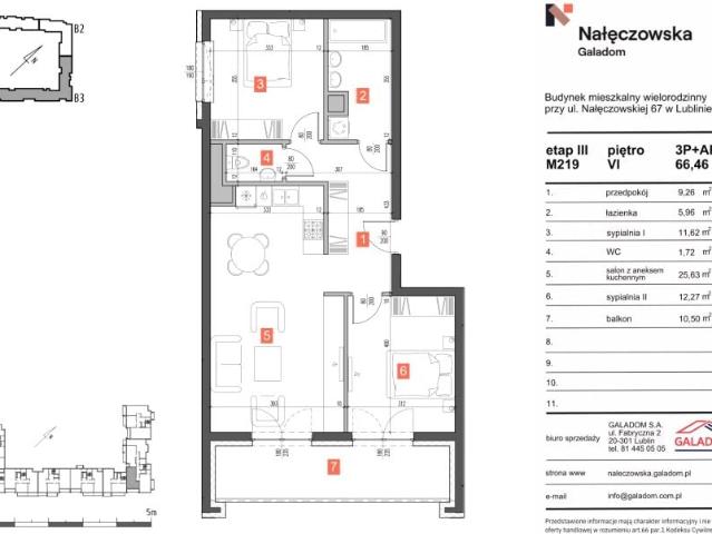 Mieszkanie 66,5m²