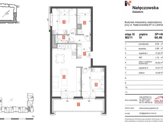 Mieszkanie 66,5m²