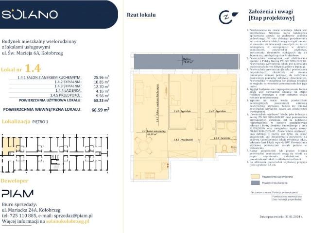 Mieszkanie 63,4m²