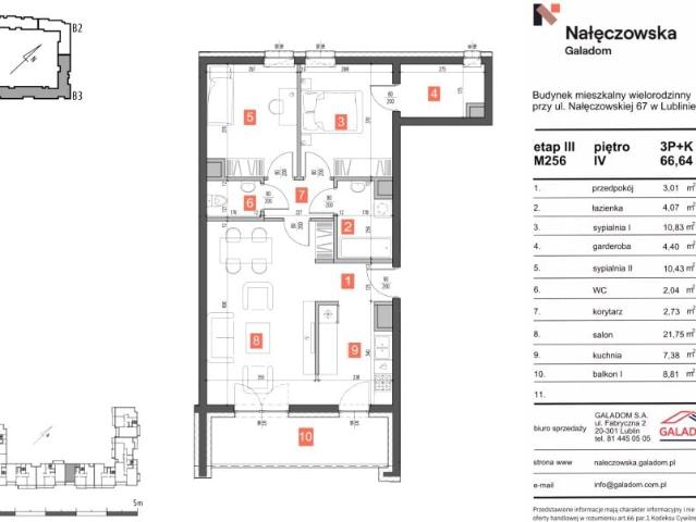 Mieszkanie 66,6m²