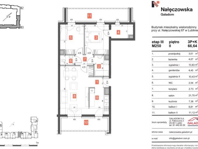 Mieszkanie 66,6m²