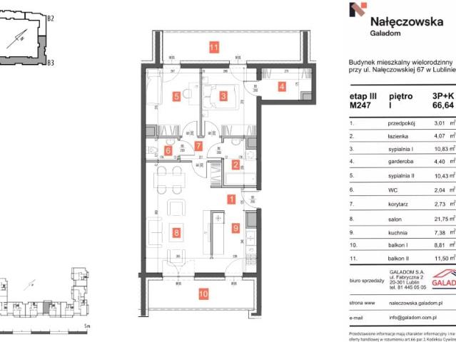 Mieszkanie 66,6m²