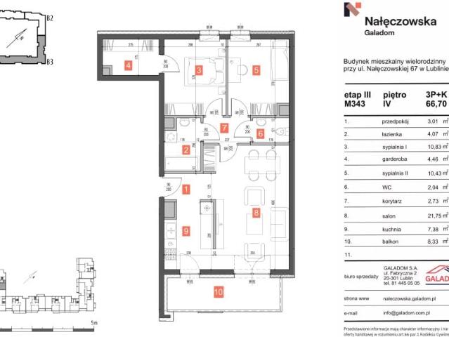 Mieszkanie 66,7m²